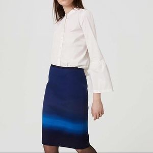 LOFT OMBRÉ SKIRT